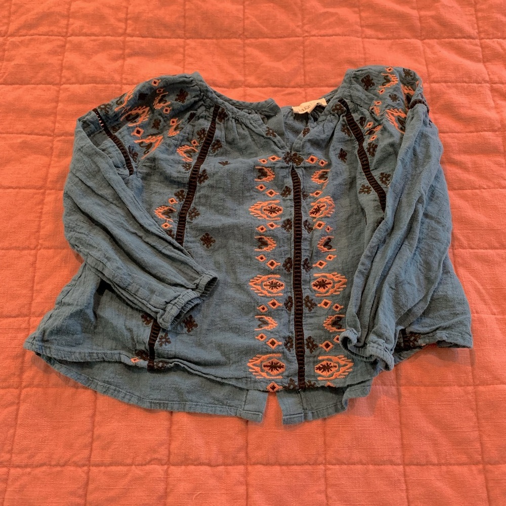 Louis Misha gauze peasant top